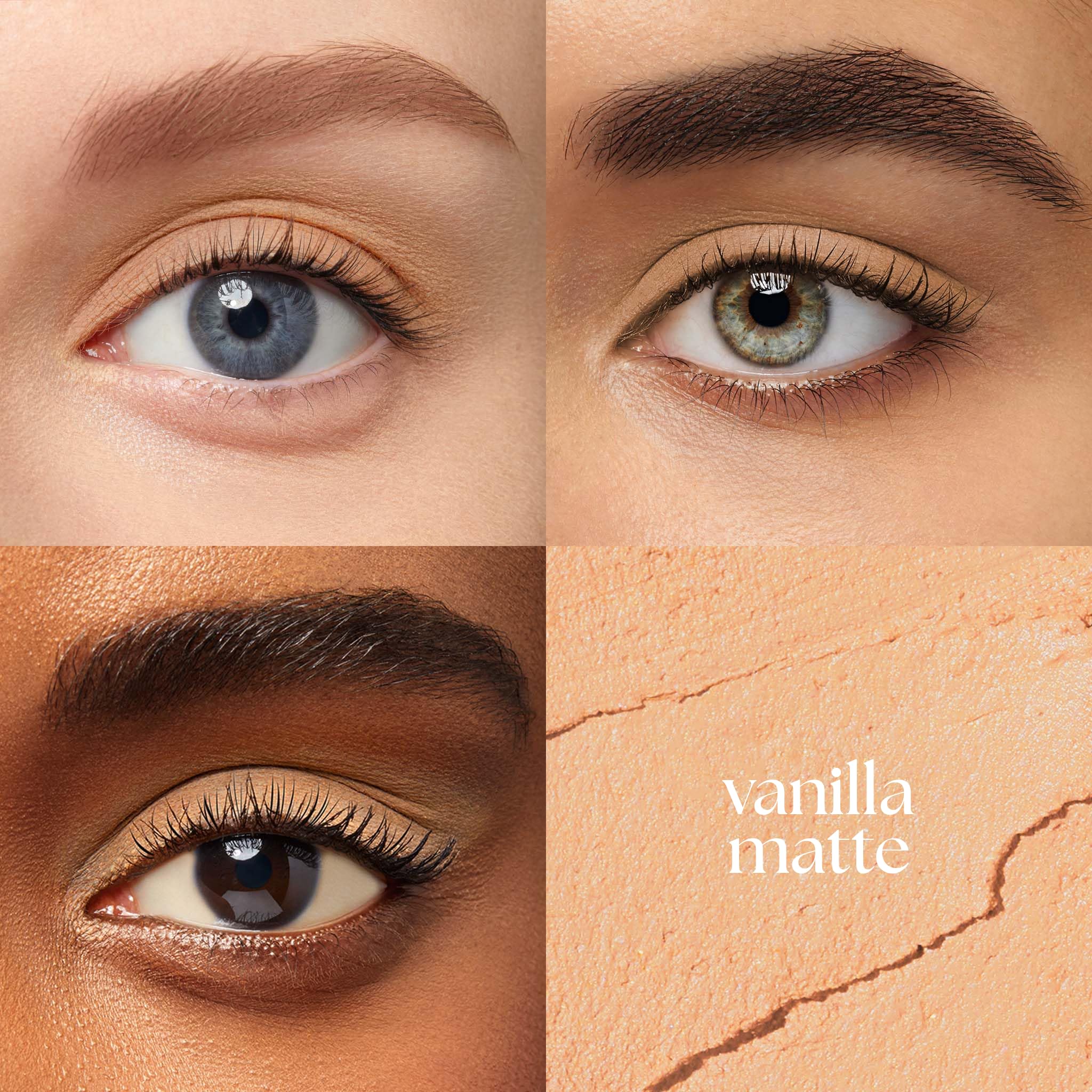 Julep Eyeshadow 101 Vanilla Matte application demonstrates smooth glide.