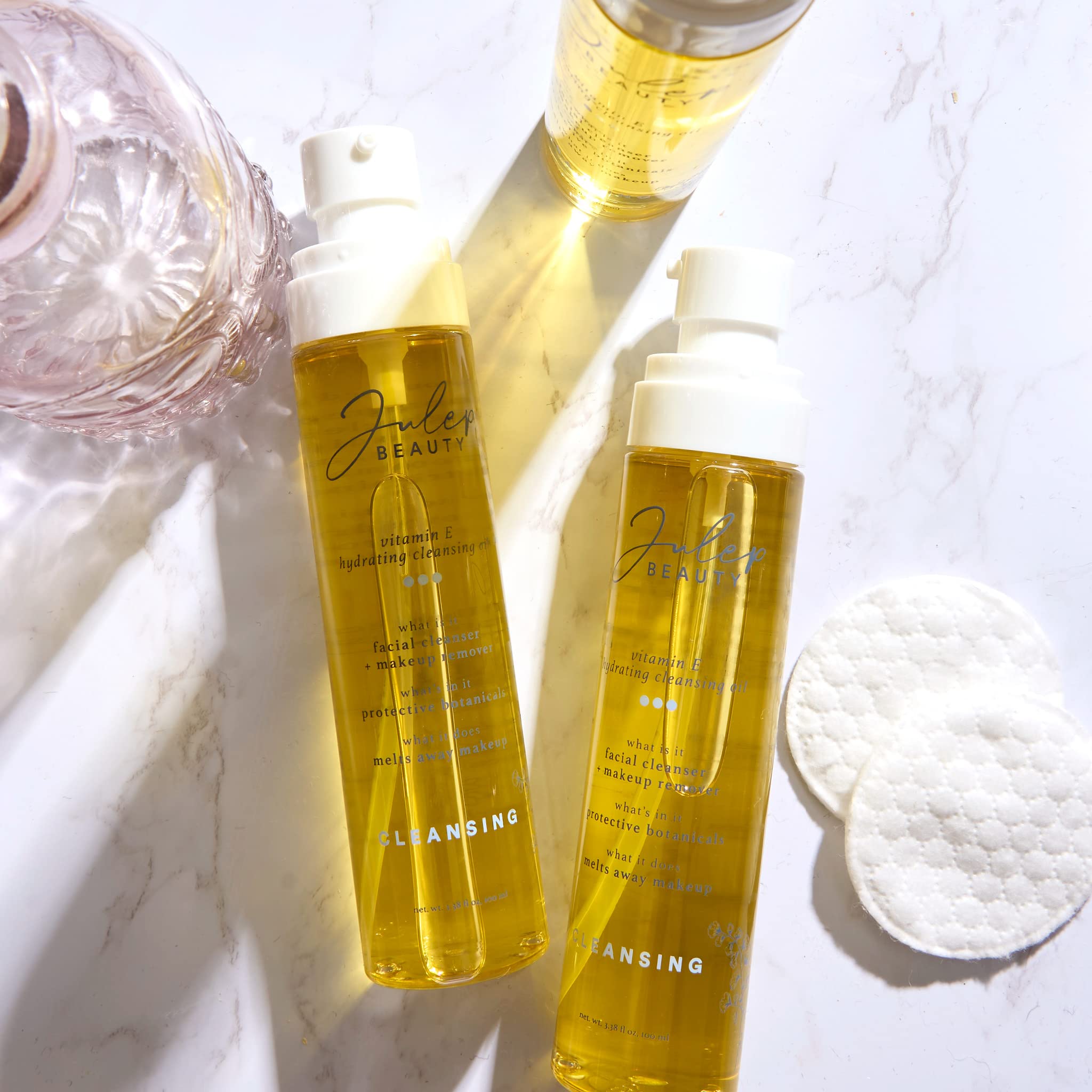 Julep face cleansing routine in hand shows texture