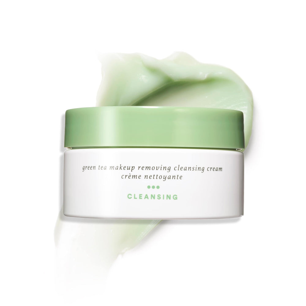 Julep Green Tea Cleansing Balm in action removing makeup for a fresh start