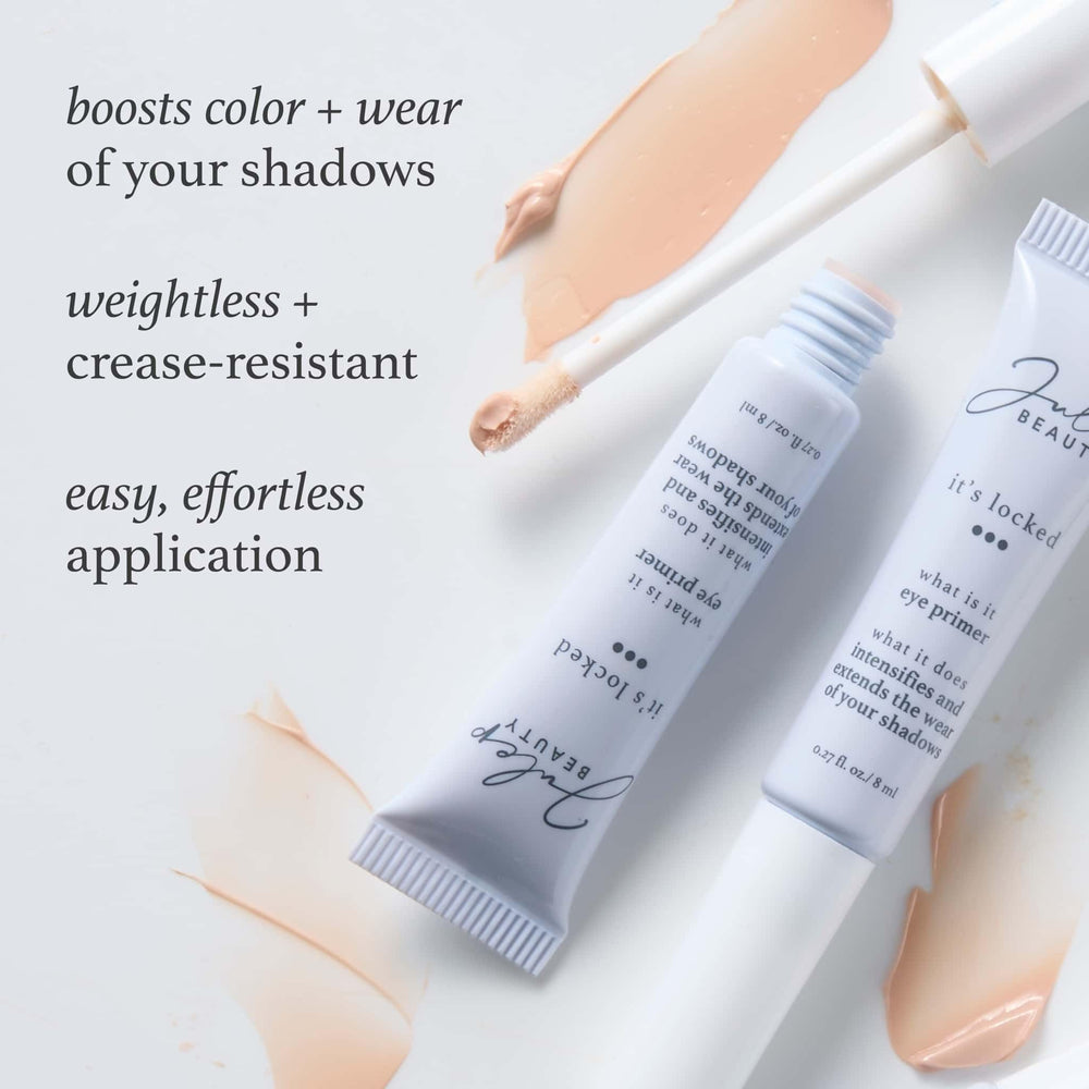 Julep It's Locked primer on eyelid demonstrates enhanced color and smoother application.