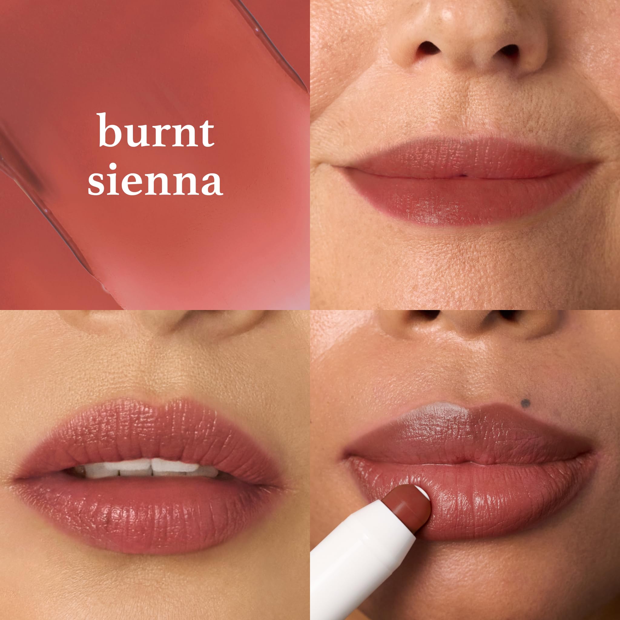 Julep It’s Balm Tint Burnt Sienna crayon tip ready to glide on smoothly