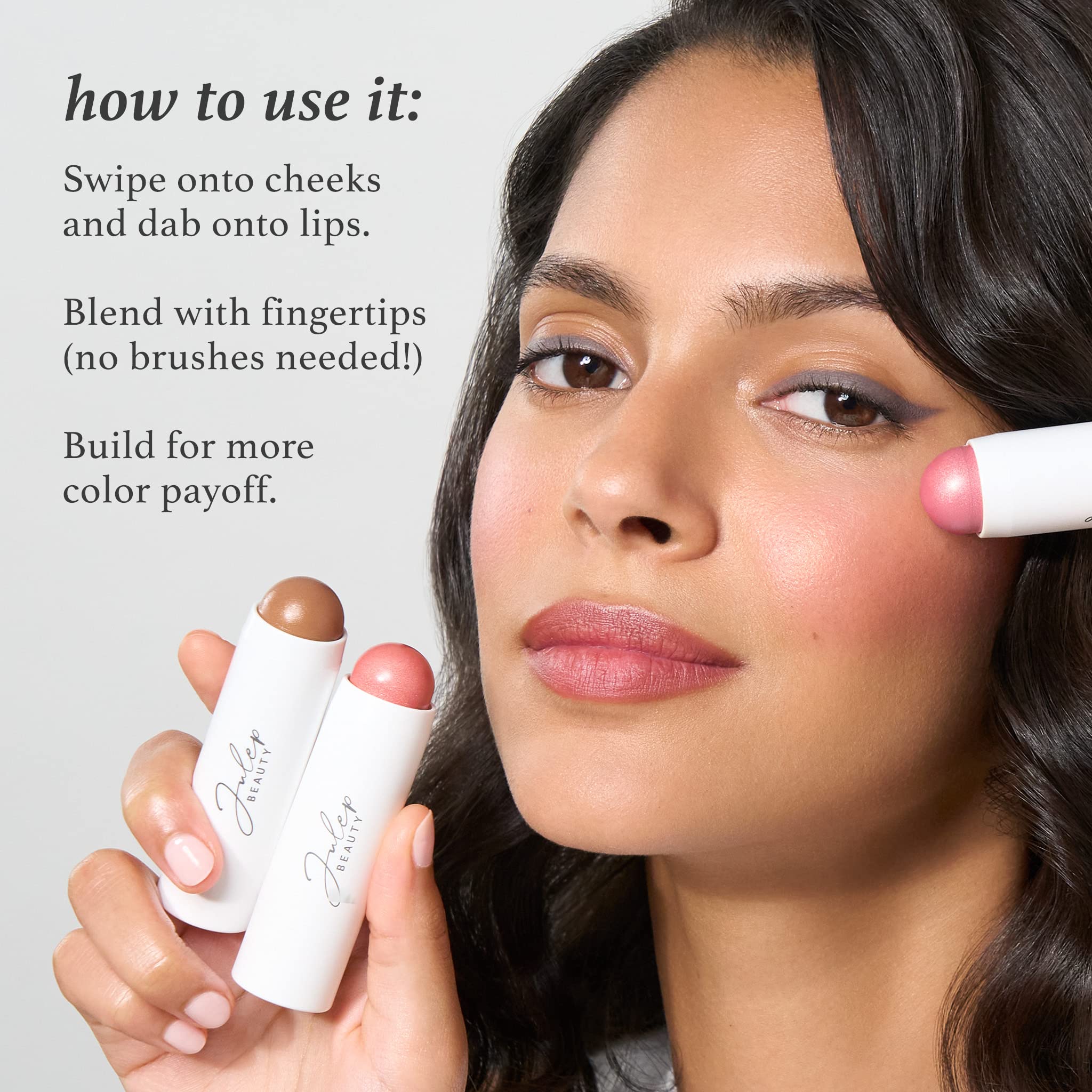 Julep Skip The Brush Buildable color lets you customize intensity.