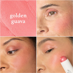 Julep Skip The Brush Blush Stick on lips adds rich color with a creamy finish.