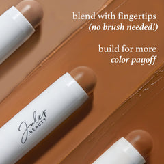 Julep Skip the Brush Paradise lip color for cohesive monochrome look
