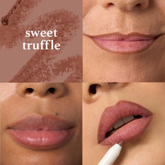 Julep Trace Retractable Lip Liner Cashmere Cardi swatch demonstrates base-ready color.
