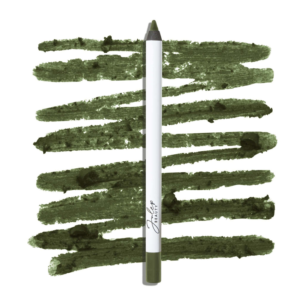 Julep When Pencil Met Gel camo green matte close-up swatch highlighting rich color and finish