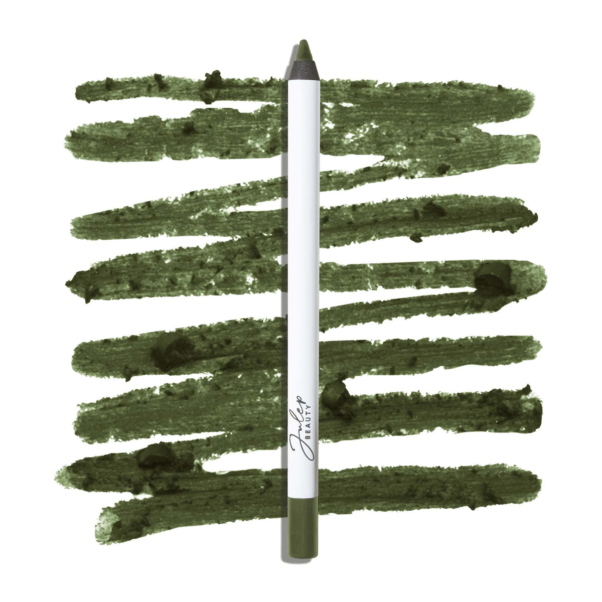 Julep When Pencil Met Gel camo green matte close-up swatch highlighting rich color and finish