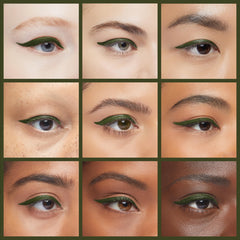 Julep When Pencil Met Gel camo green matte tug-free application in use