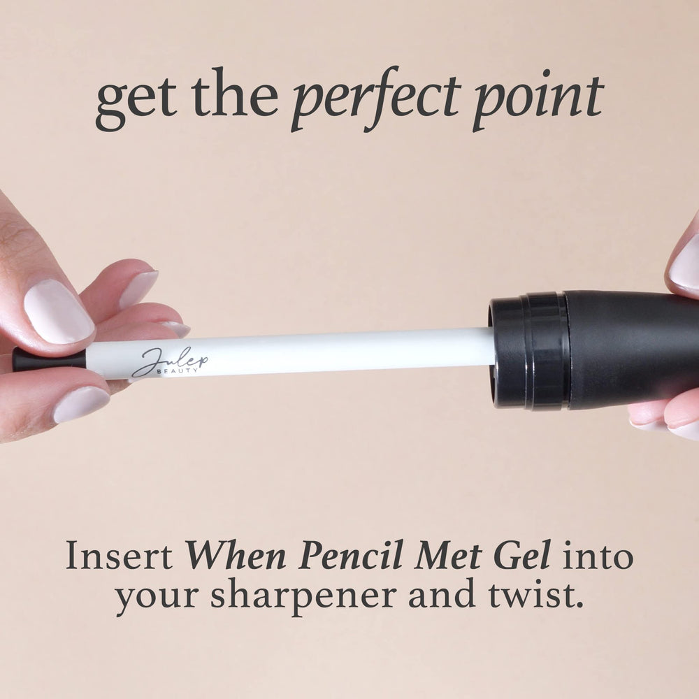 Julep sharpenable eyeliner pencil for customizable tip length.