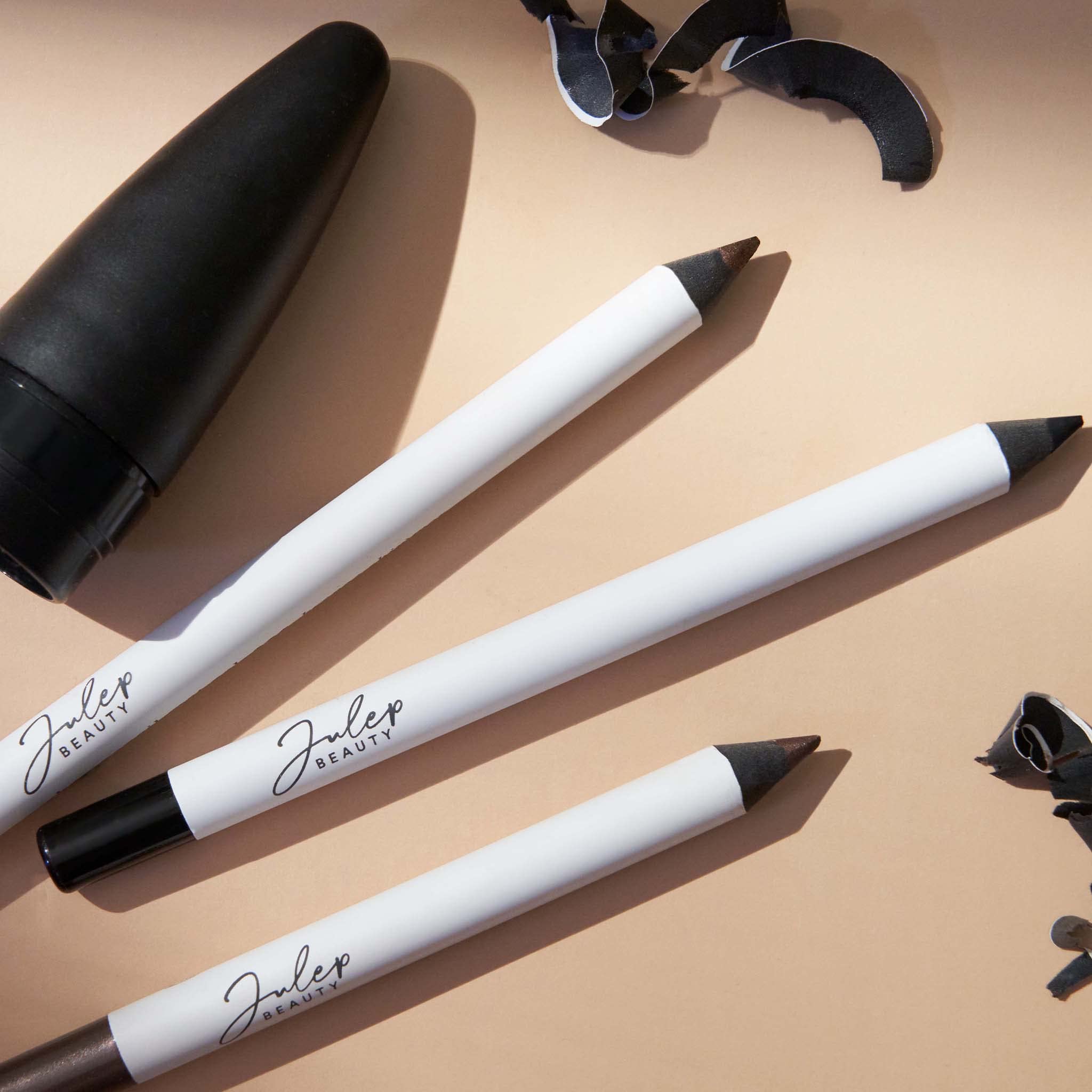 Julep When Pencil Met Gel Eyeliner Trio creamy glide enhances control.