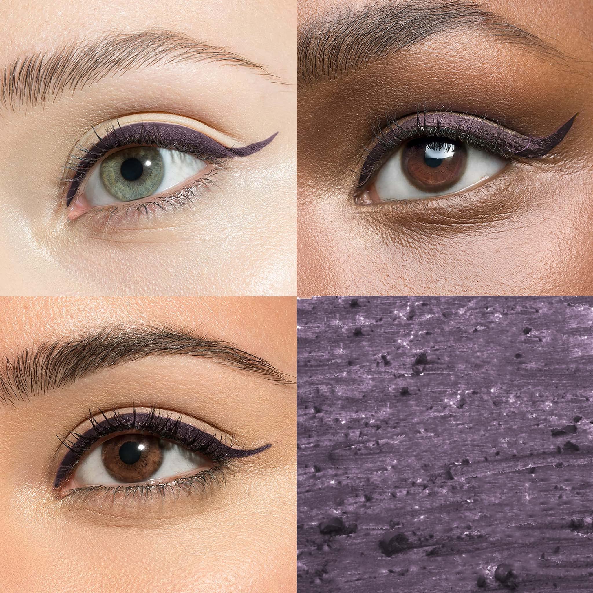 Julep When Pencil Met Gel Eyeliner Trio waterproof formula close-up suggests durable wear.