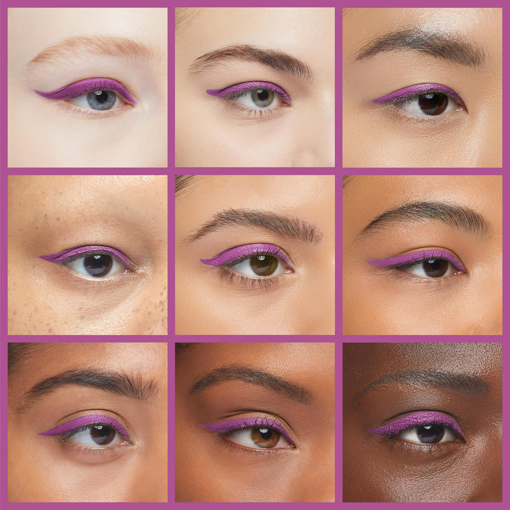 Julep waterproof gel texture provides smudge-resistant color on skin.