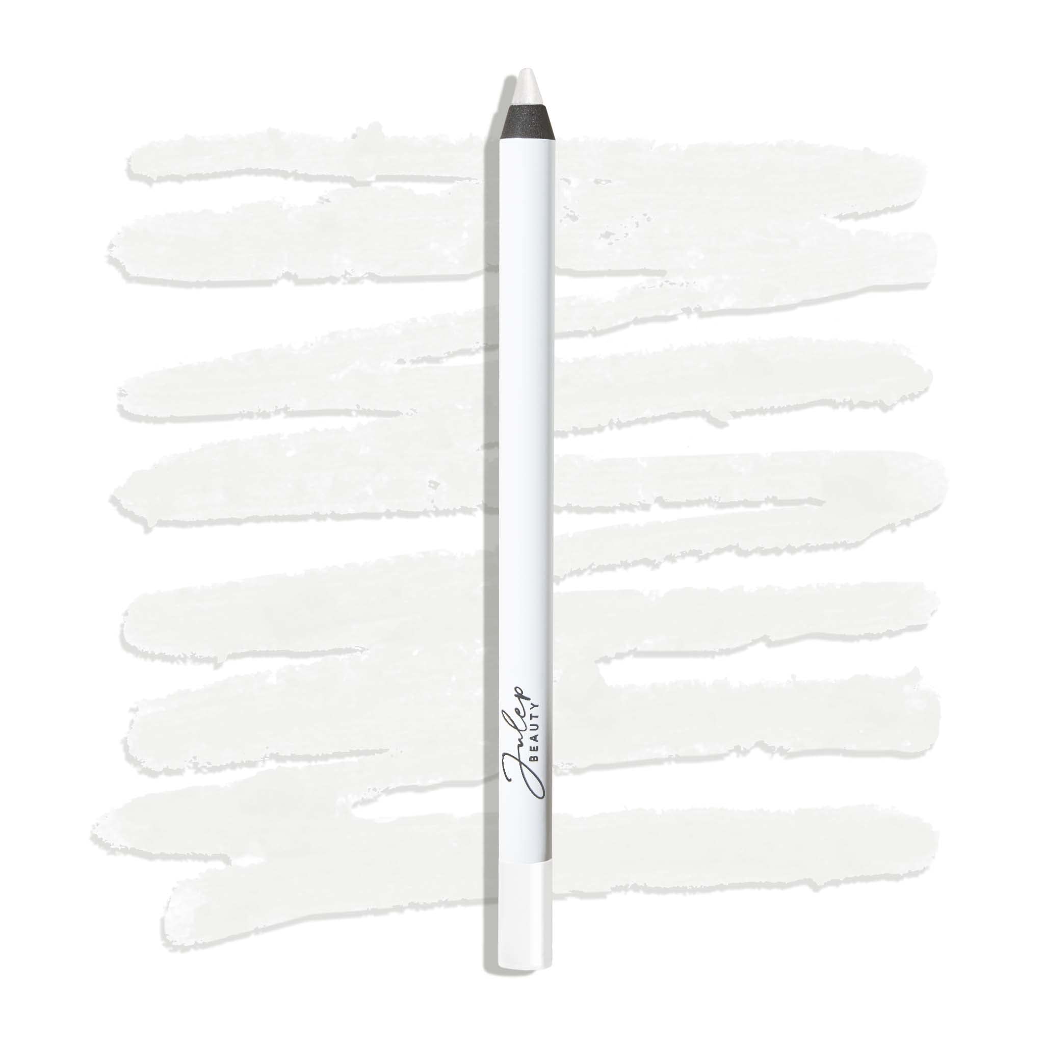 Julep When Pencil Met Gel white matte finish swatch for all-day precision.