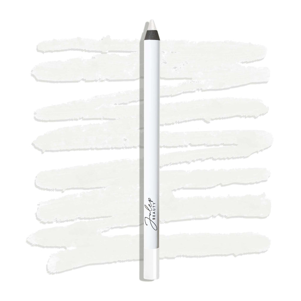 Julep When Pencil Met Gel white matte finish swatch for all-day precision.