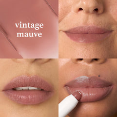 Julep With a Trace Lip Liner Antique Rose glides smoothly for long-lasting shape.