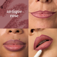 Julep With a Trace Lip Liner Antique Rose defines lips with smudge-proof precision.