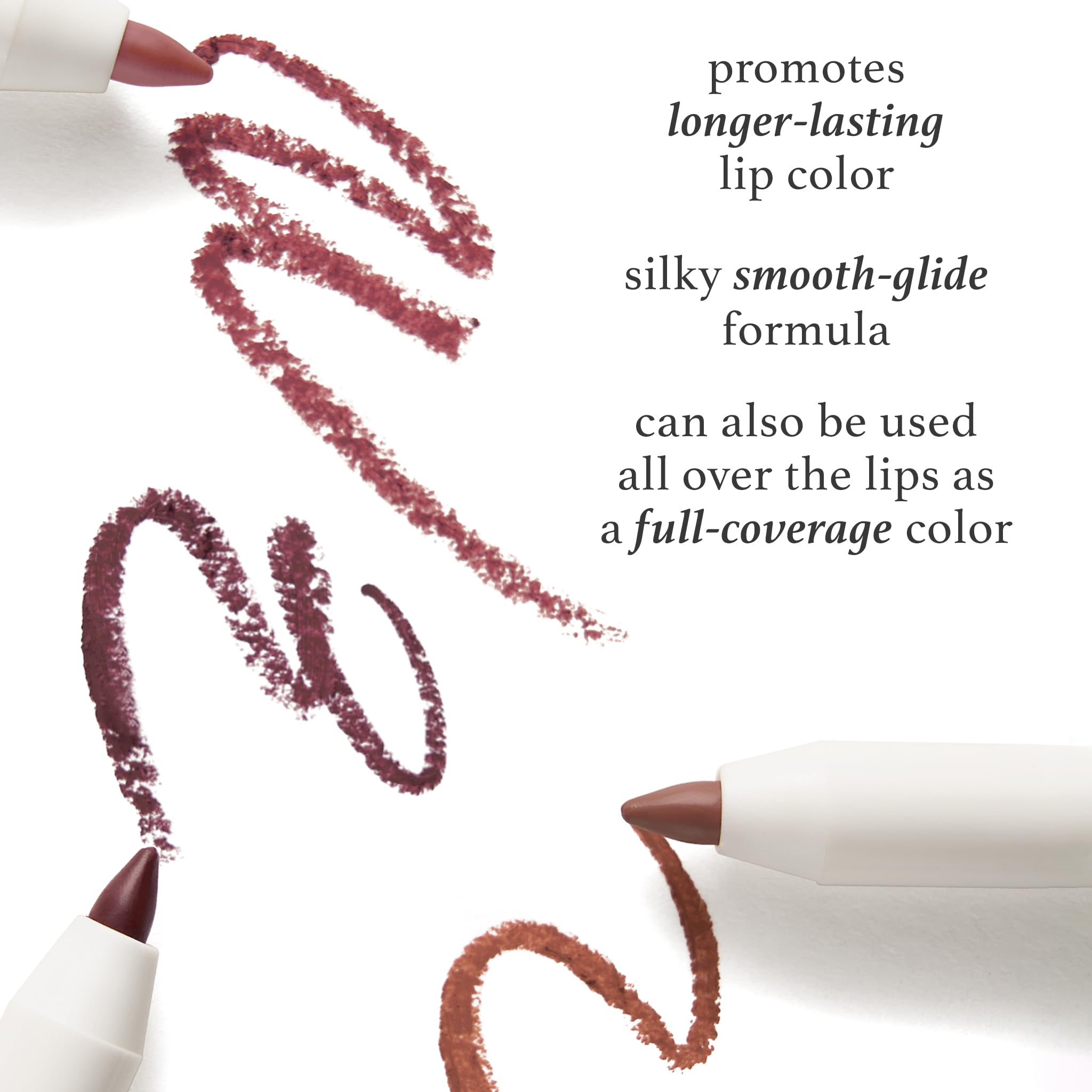 Julep With a Trace retractable lip liner twist mechanism enables quick shaping.