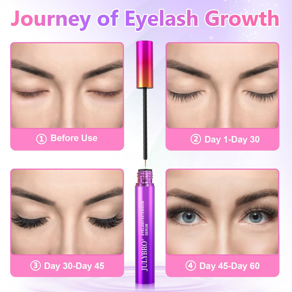JULYBRO lash-extension friendly care for fuller lashes