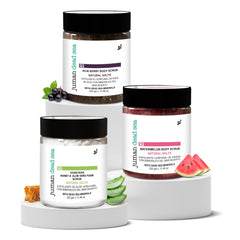 Juman Honey and Aloe Scrub delivers deep hydration for radiant skin