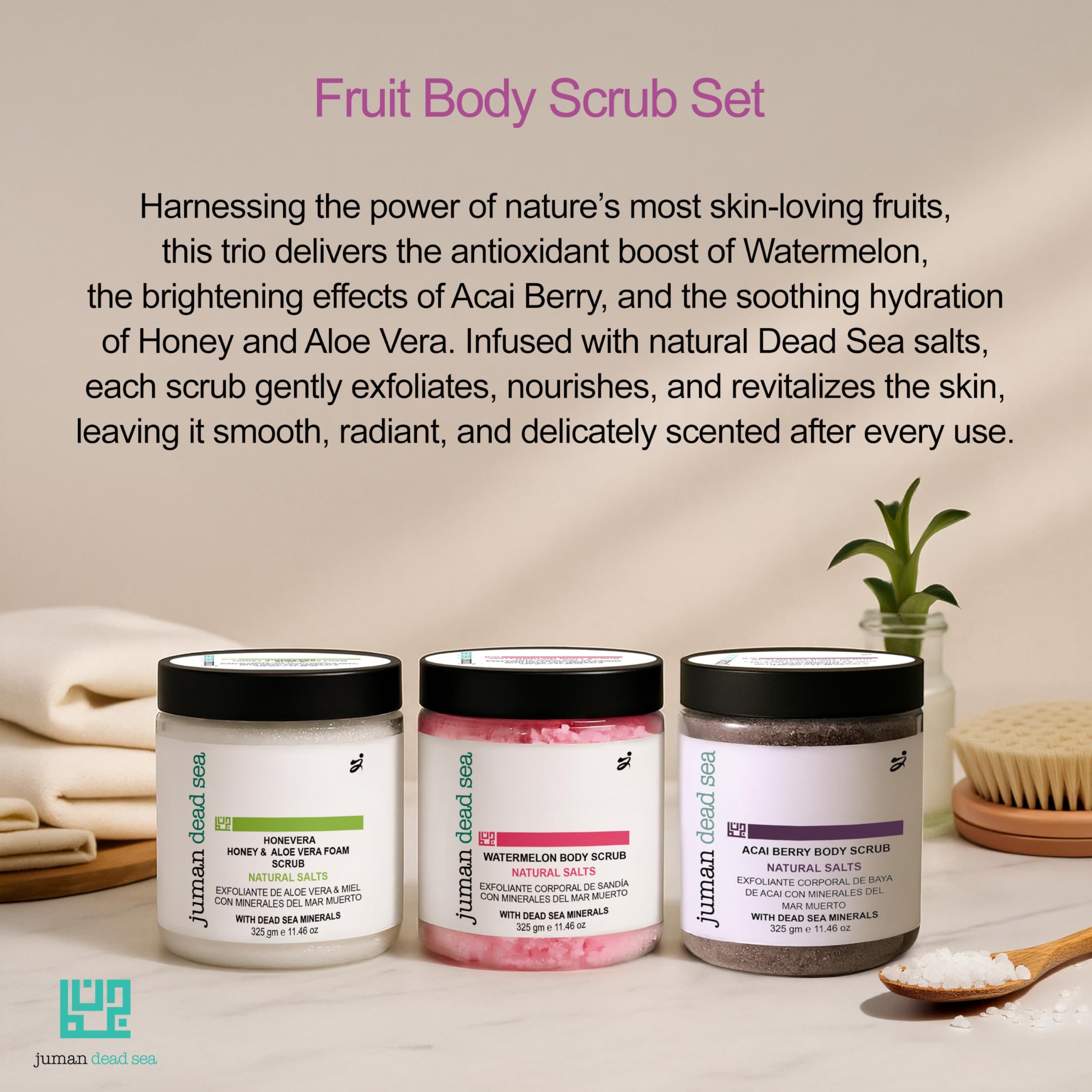 Juman Watermelon Scrub provides refreshing smooth skin