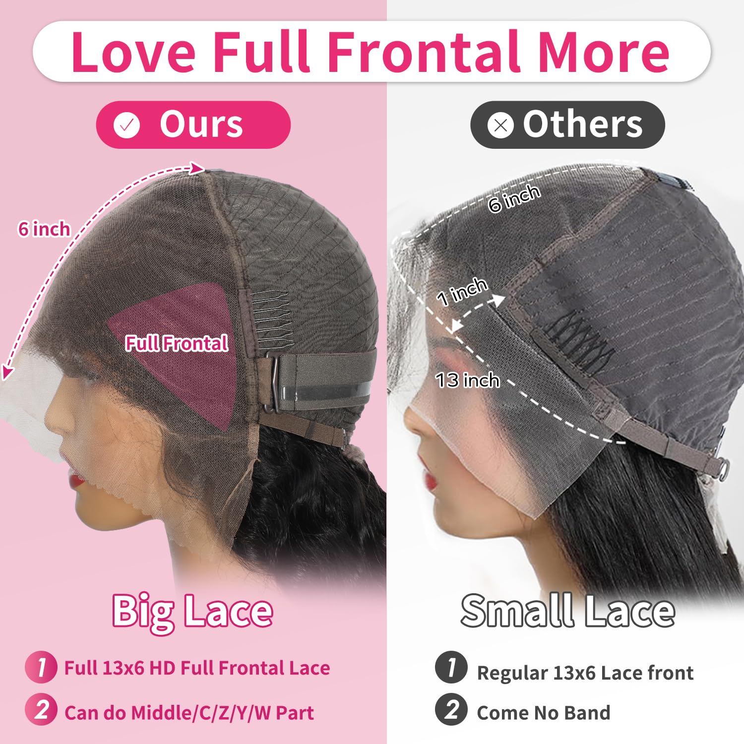 Jumida glueless cap with adjustable straps for secure all-day wear