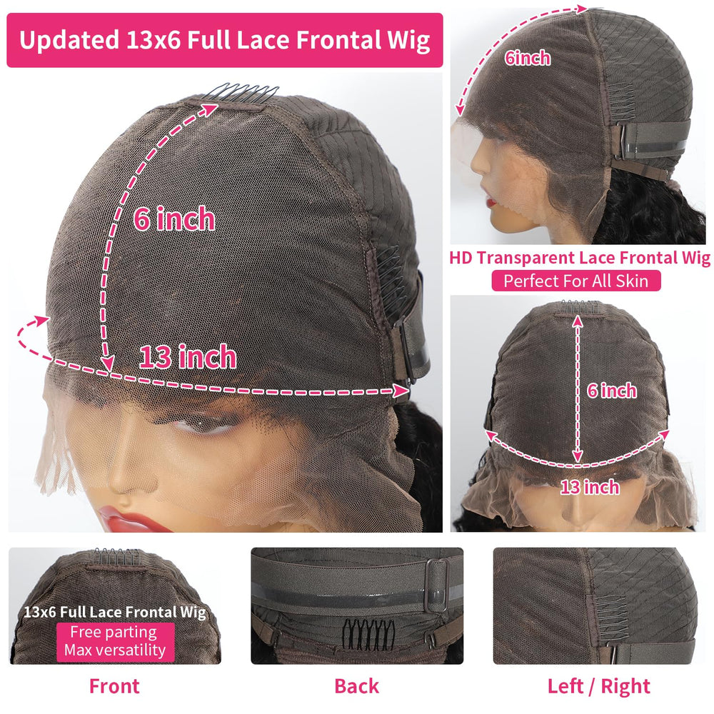 Jumida water wave texture wig ideal for daily wear and events