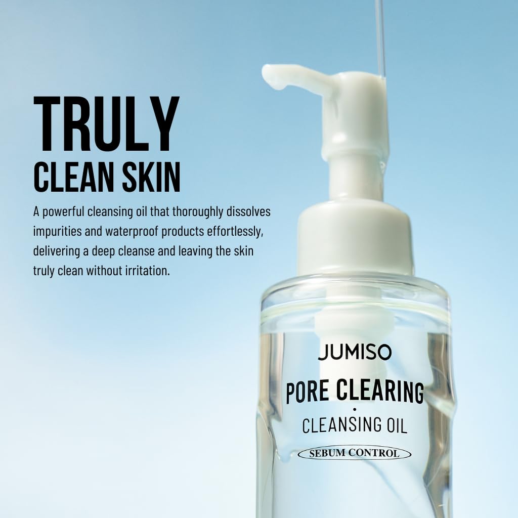 JUMISO Pore Clearing Cleansing Oil targets pore impurities for refreshed skin