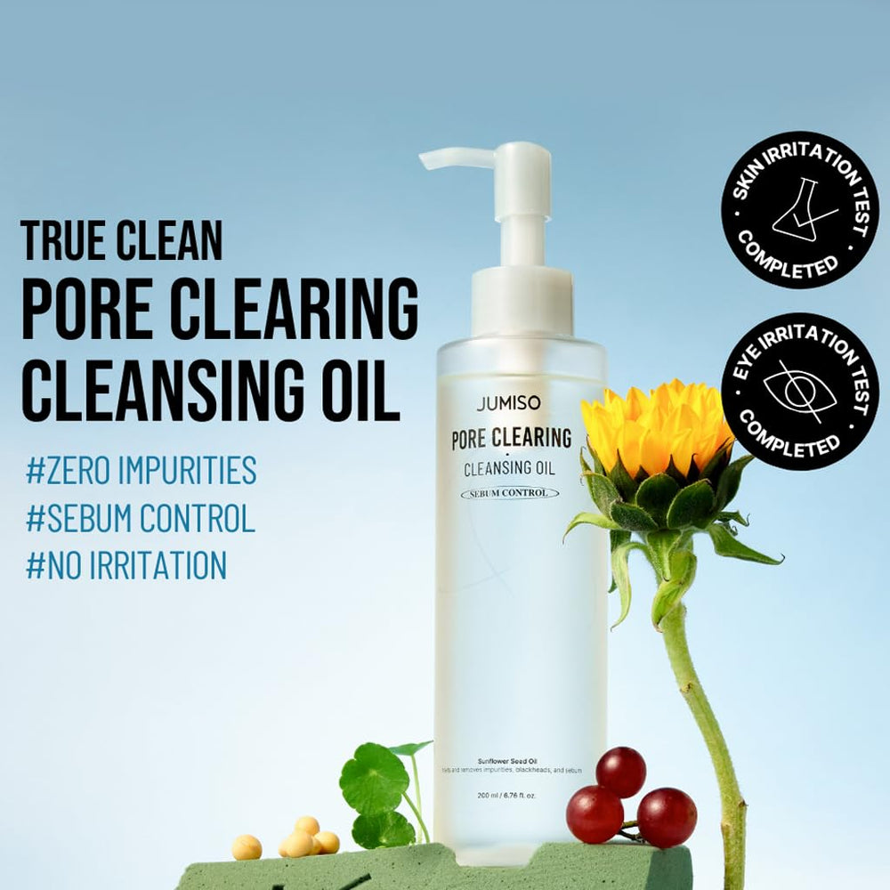 JUMISO Pore Clearing Cleansing Oil water emulsification activates for a clean, residue-free rinse