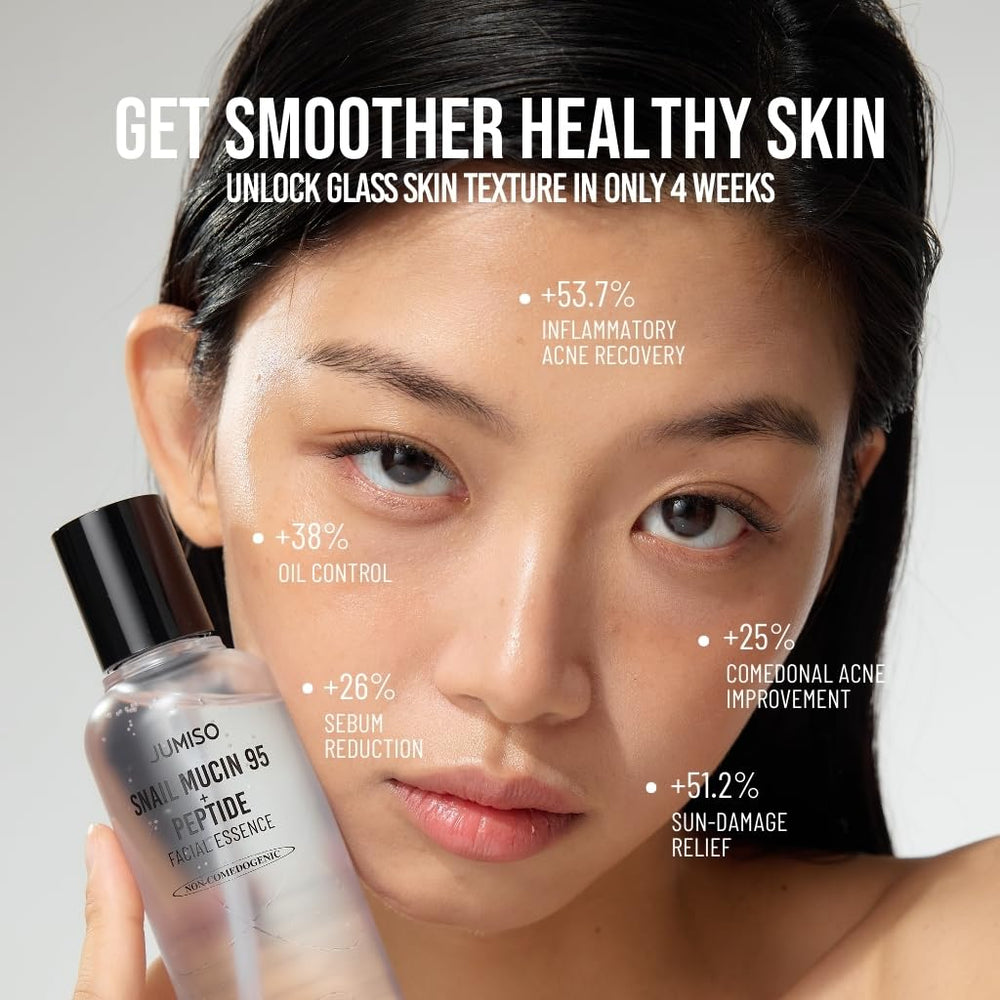 Barrier-support visual cue showing improved skin resilience with Jumiso essence.