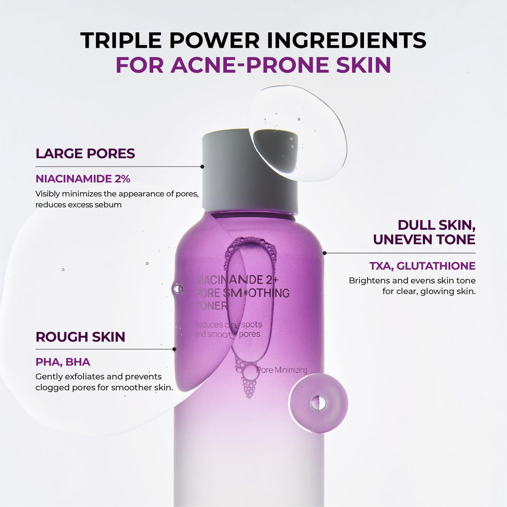 Two-week texture improvement visual with JUMISO toner.