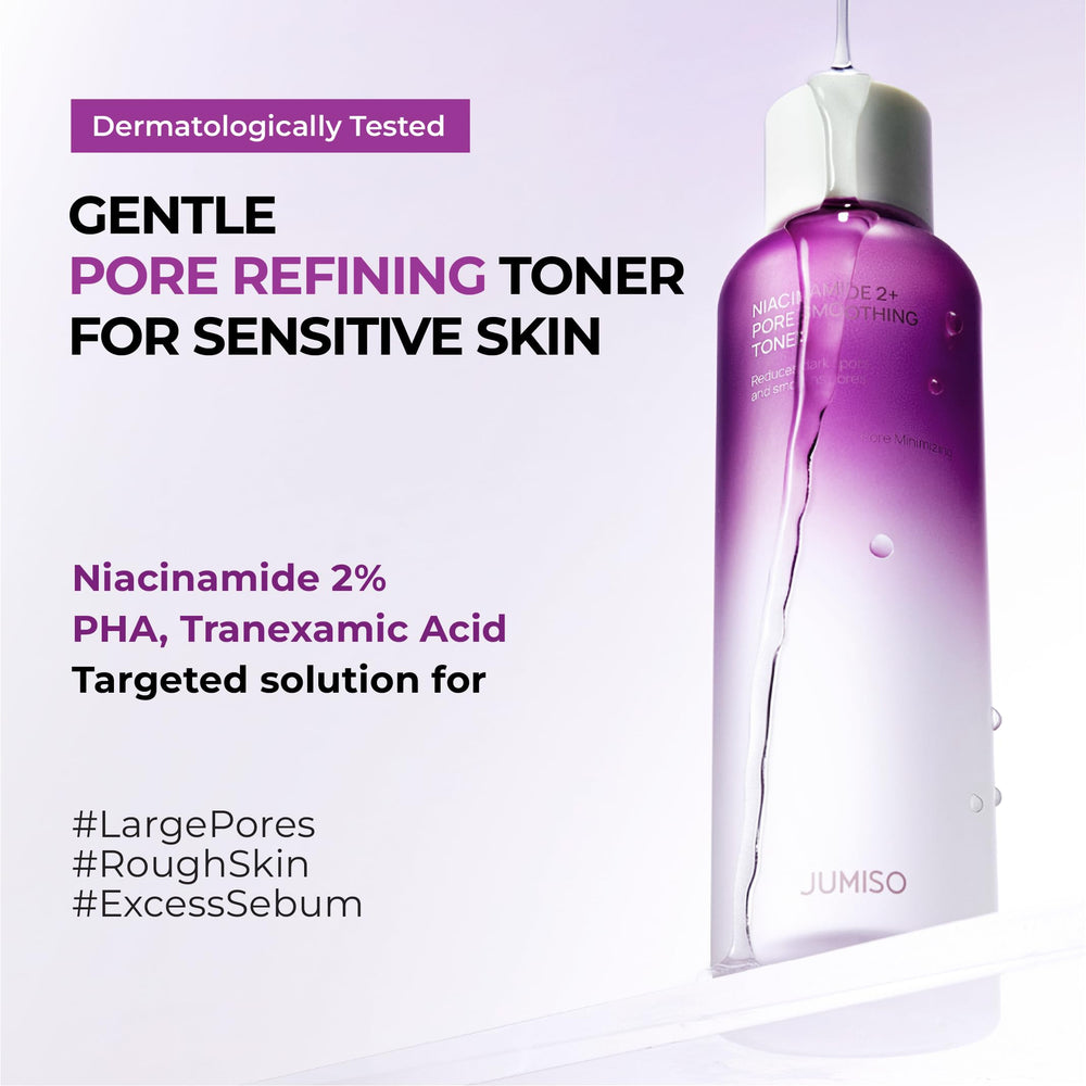 JUMISO toner on a cotton pad for easy daily application.