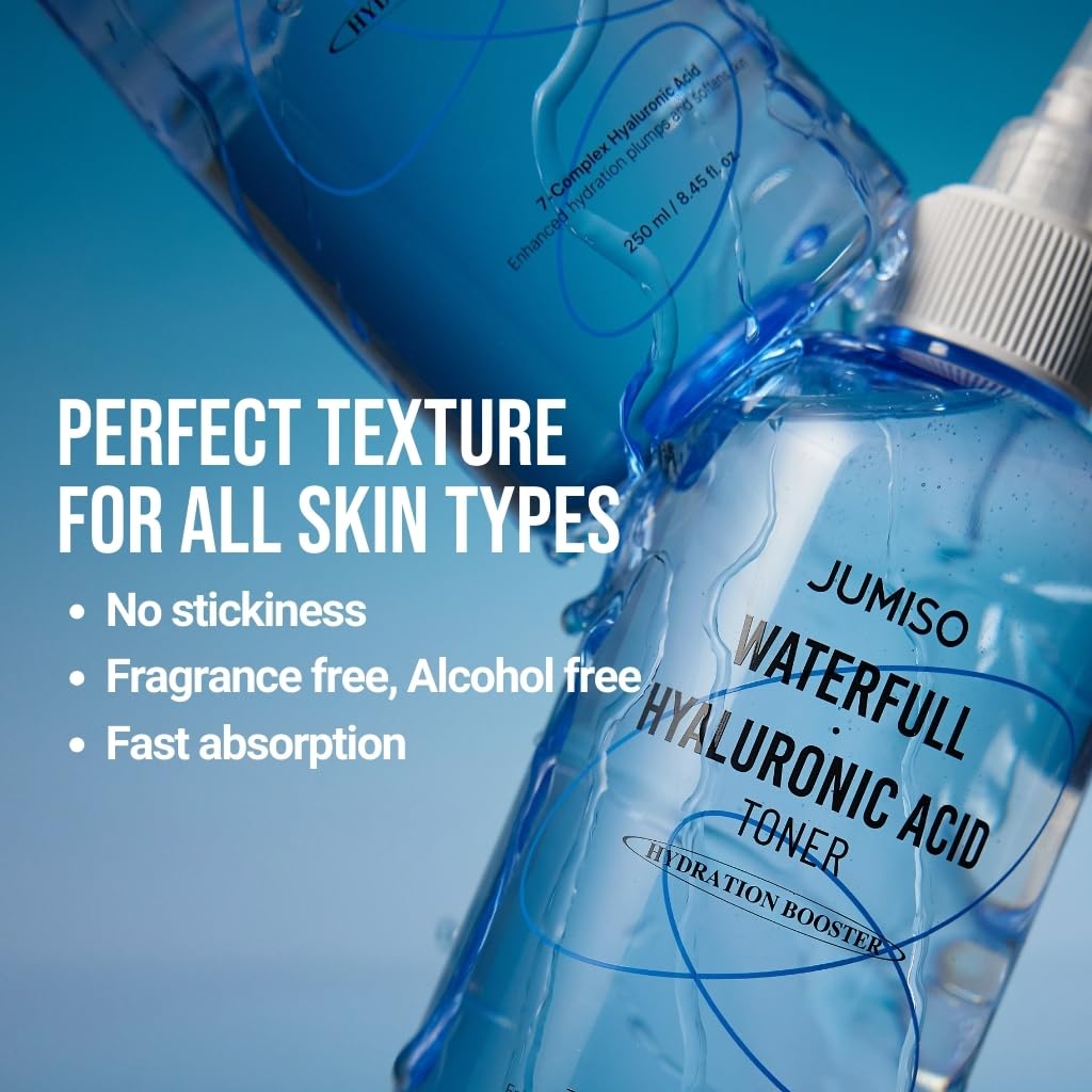 JUMISO Waterfull Hyaluronic Toner with ceramides helps protect moisture and barrier.