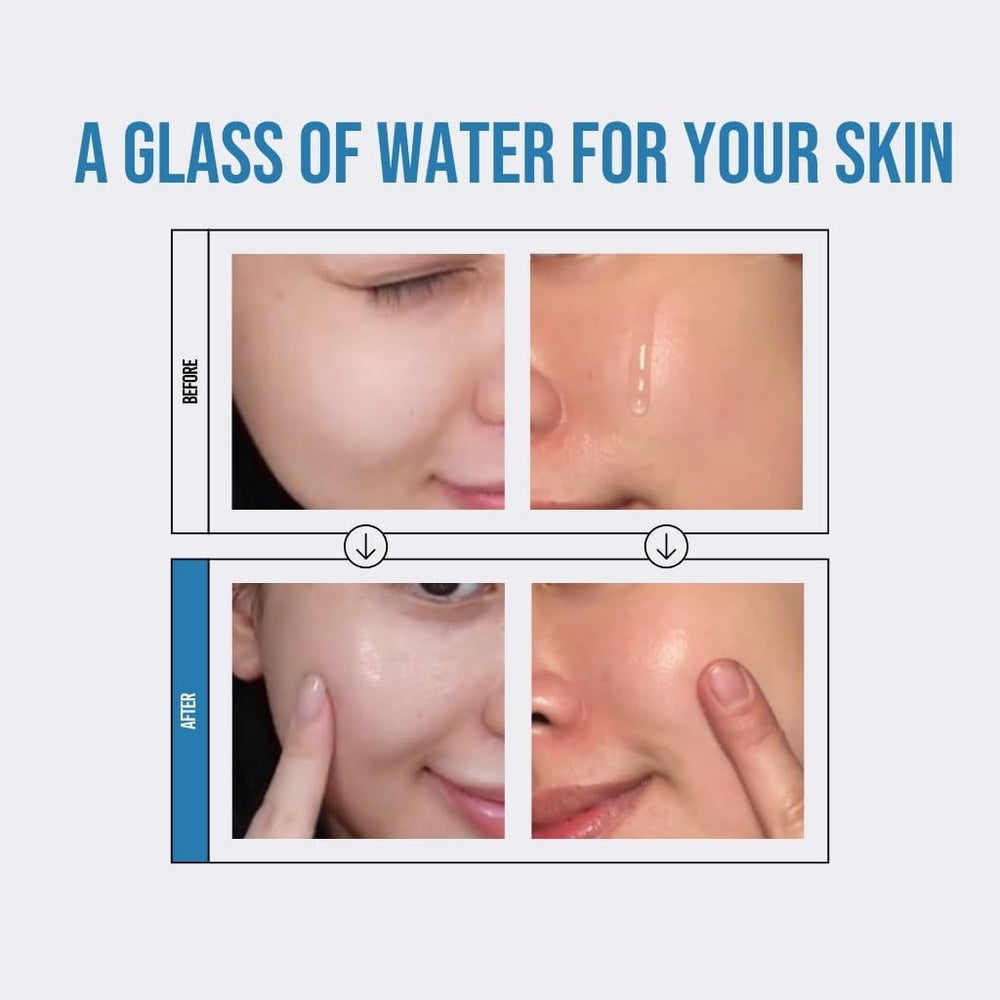 JUMISO Waterfull Hyaluronic Toner texture swirl suggests lightweight, non sticky hydration.