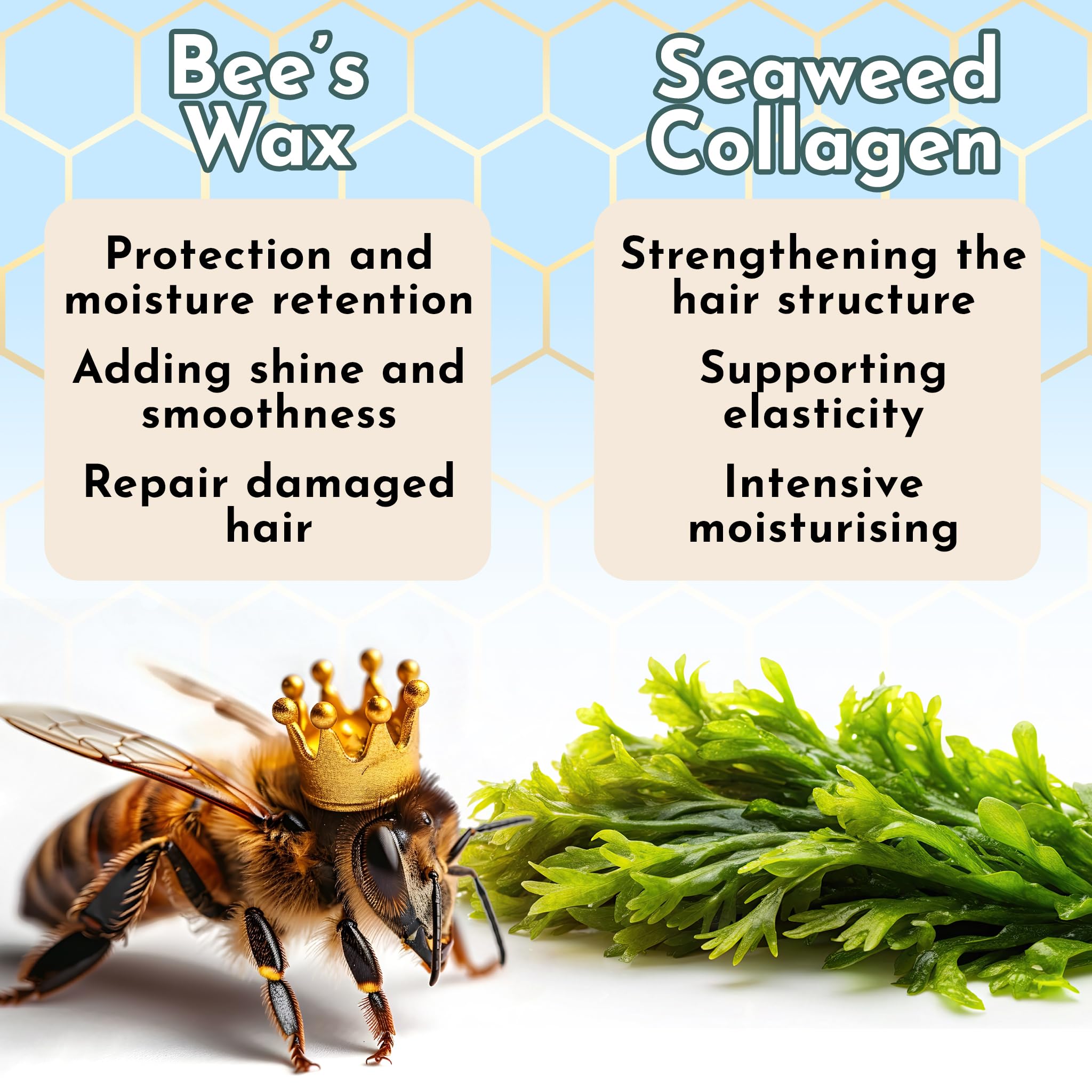 Jumybee Japanese BTX Hair Mask ingredients seaweed highlight natural nourishment