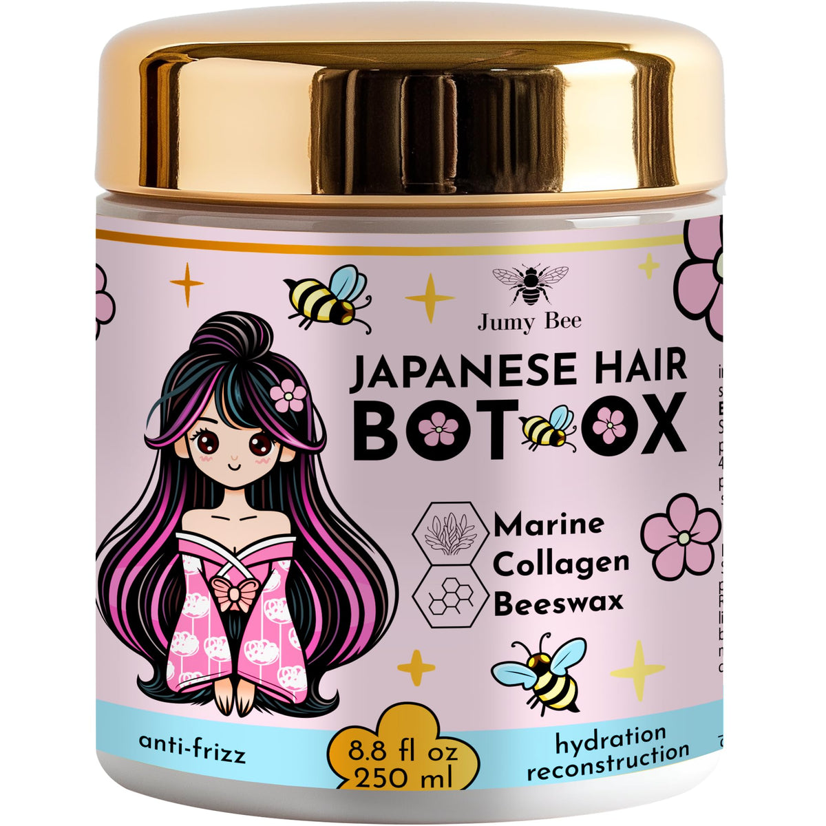 Jumybee Japanese BTX Hair Mask packshot highlights repair and hydration for damaged hair