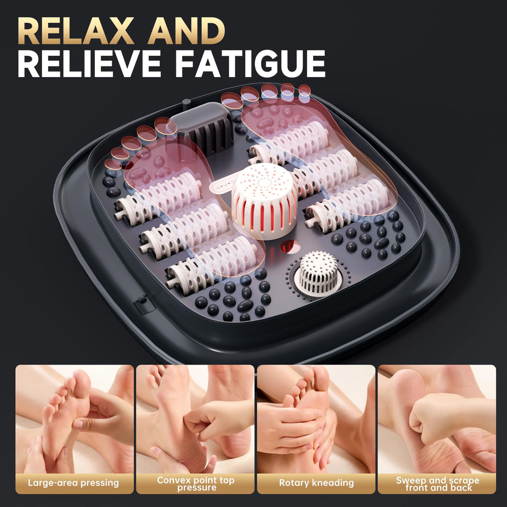Junatuqiu 3D shiatsu rollers target pressure points for foot massage