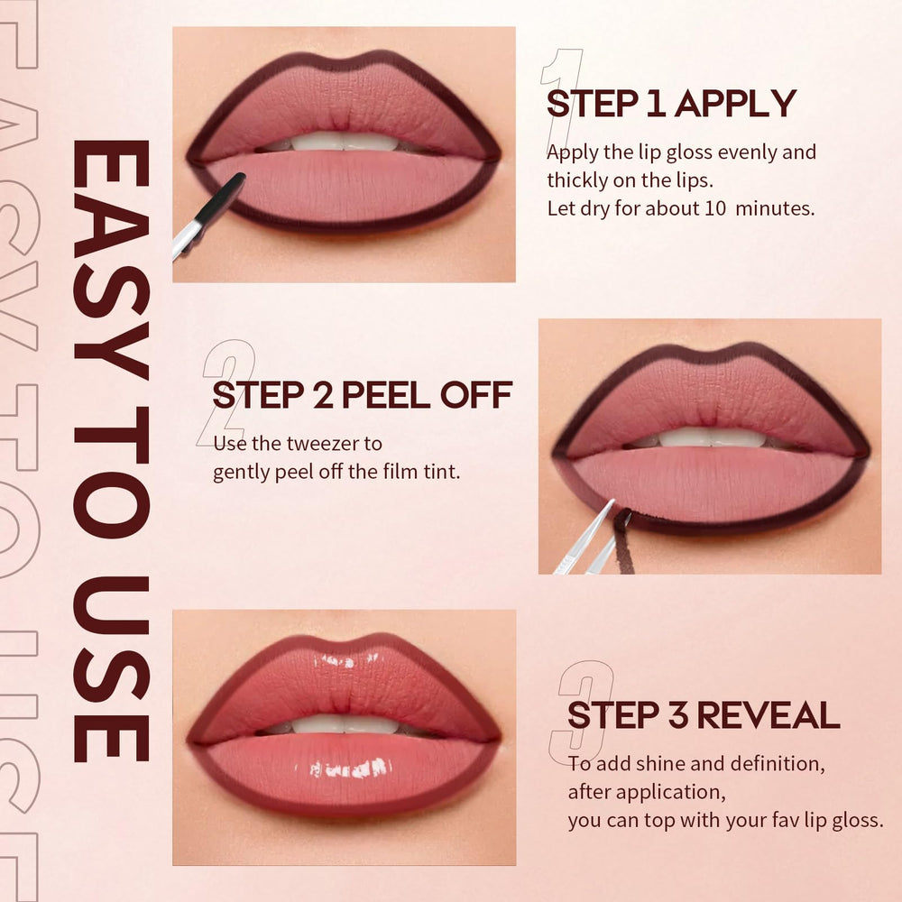 Pigmented lip tint in nude to red range by JUNECODE.