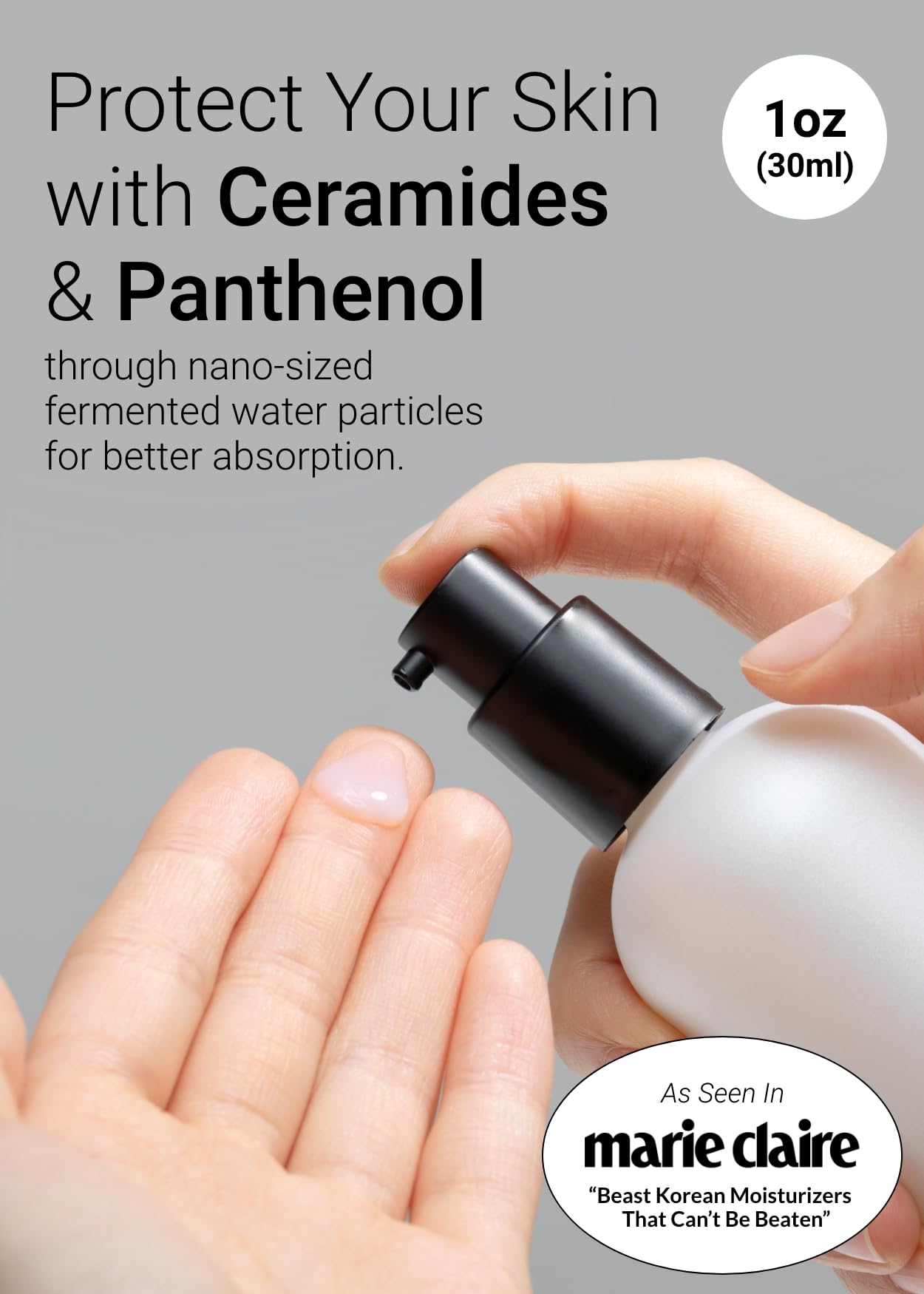 Ceramides and panthenol in Jung Saem Mool Essential Mool Cream for barrier support