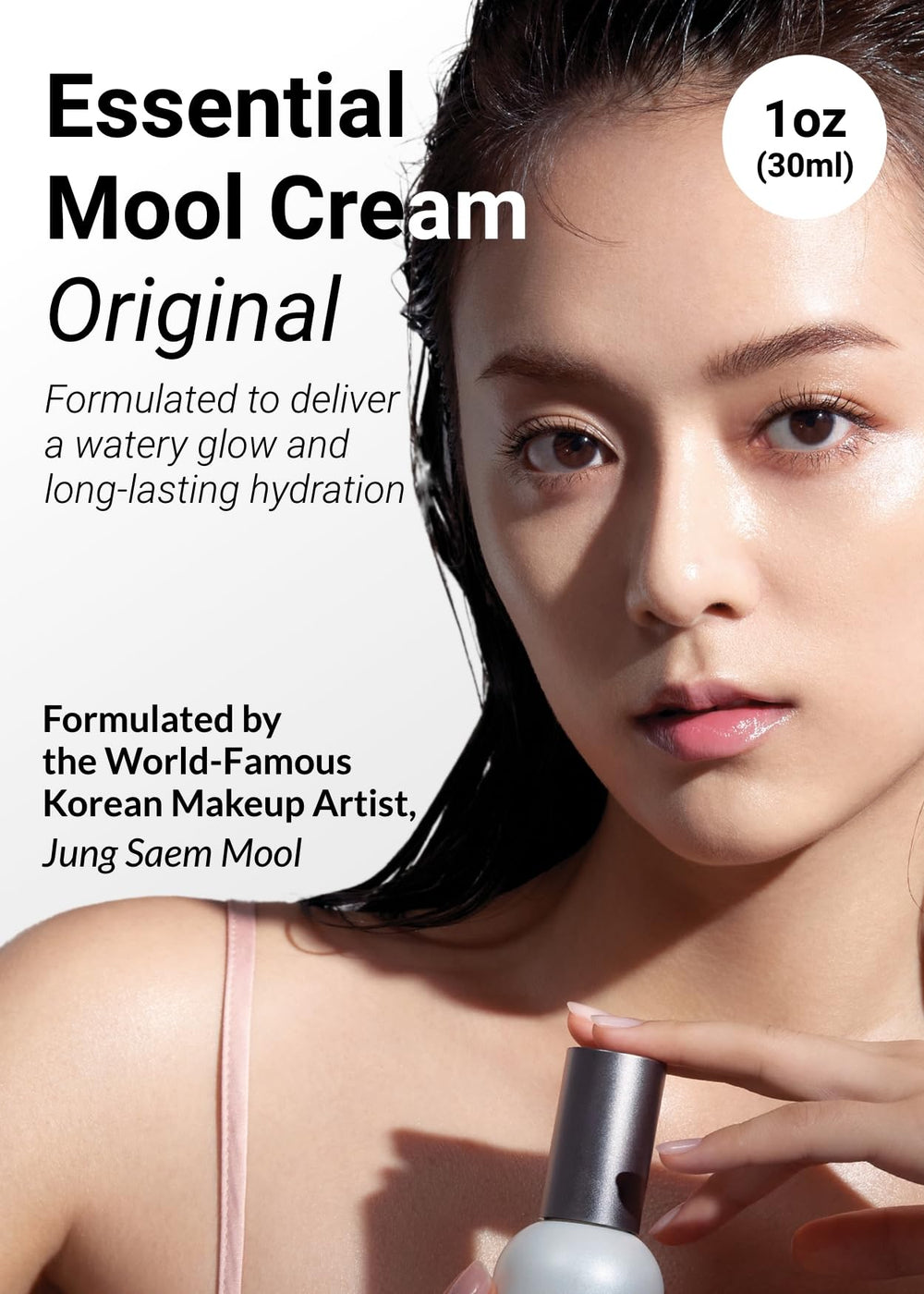 Close-up of the watery texture from Jung Saem Mool Essential Mool Cream