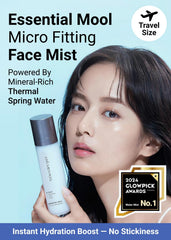 Jung Saem Mool mist delivers dewy glow after application for a glassy skin look.