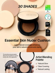 JUNG SAEM MOOL cushion 22C Petal Light showing buildable coverage for a seamless look