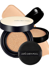 Jung Saem Mool Essential Skin Nuder cushion bottle shows long wear for a flawless complexion