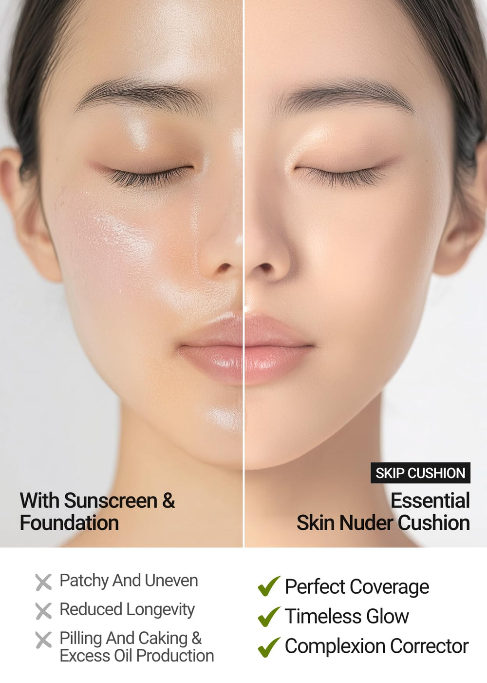 JUNG SAEM MOOL Natural glow texture visible for a luminous finish.