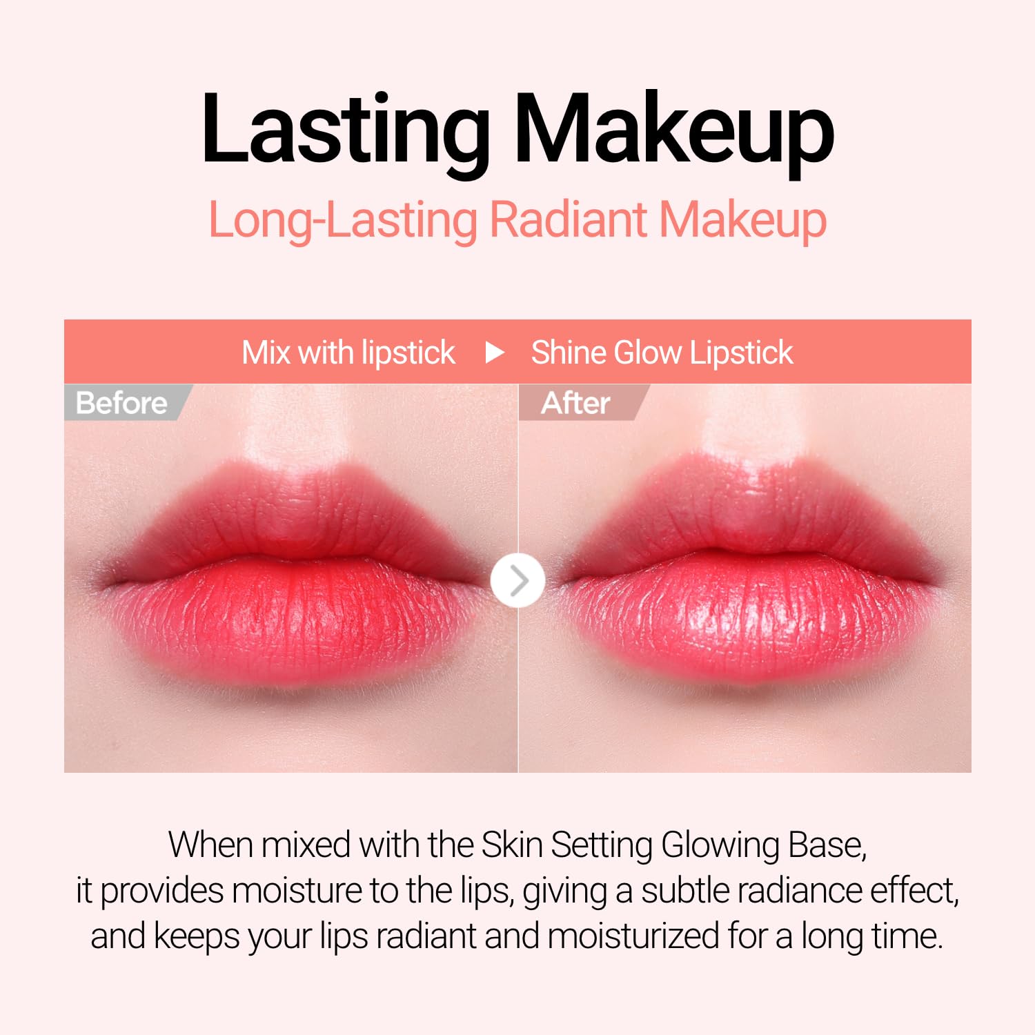 Jung Saem Mool Skin Setting Glowing Base pink flower complex provides deep moisture