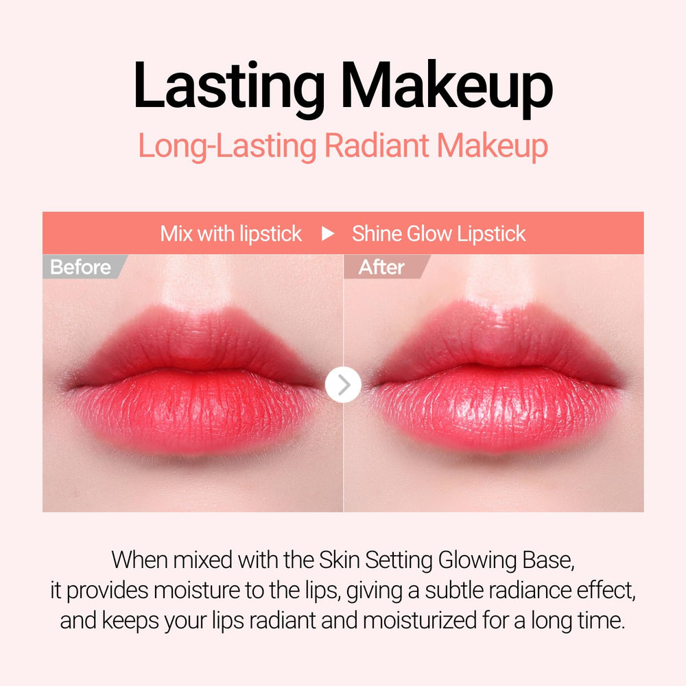 Jung Saem Mool Skin Setting Glowing Base pink flower complex provides deep moisture