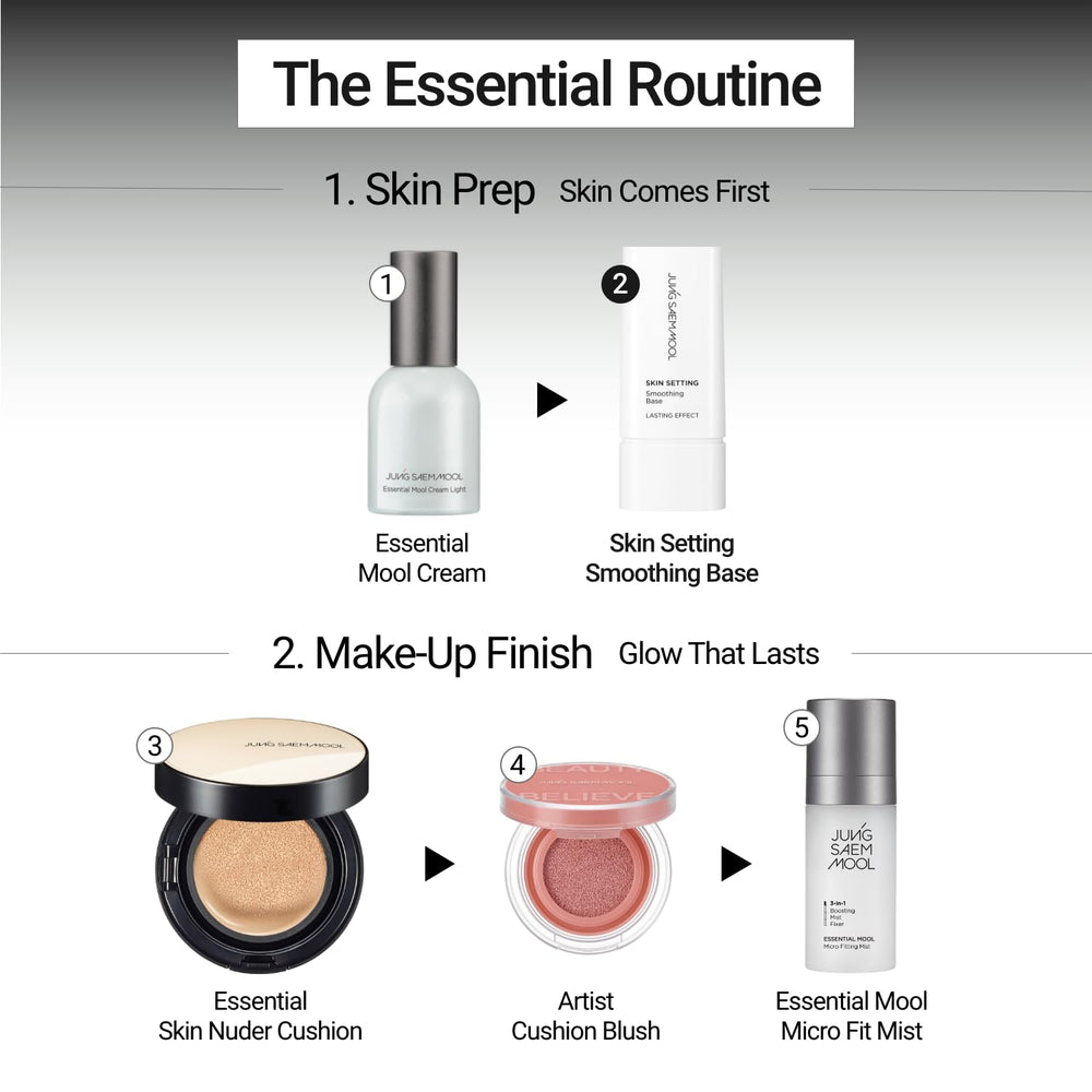 Jung Saem Mool Skin Setting Smoothing Base matte finish close-up shows shine-free look