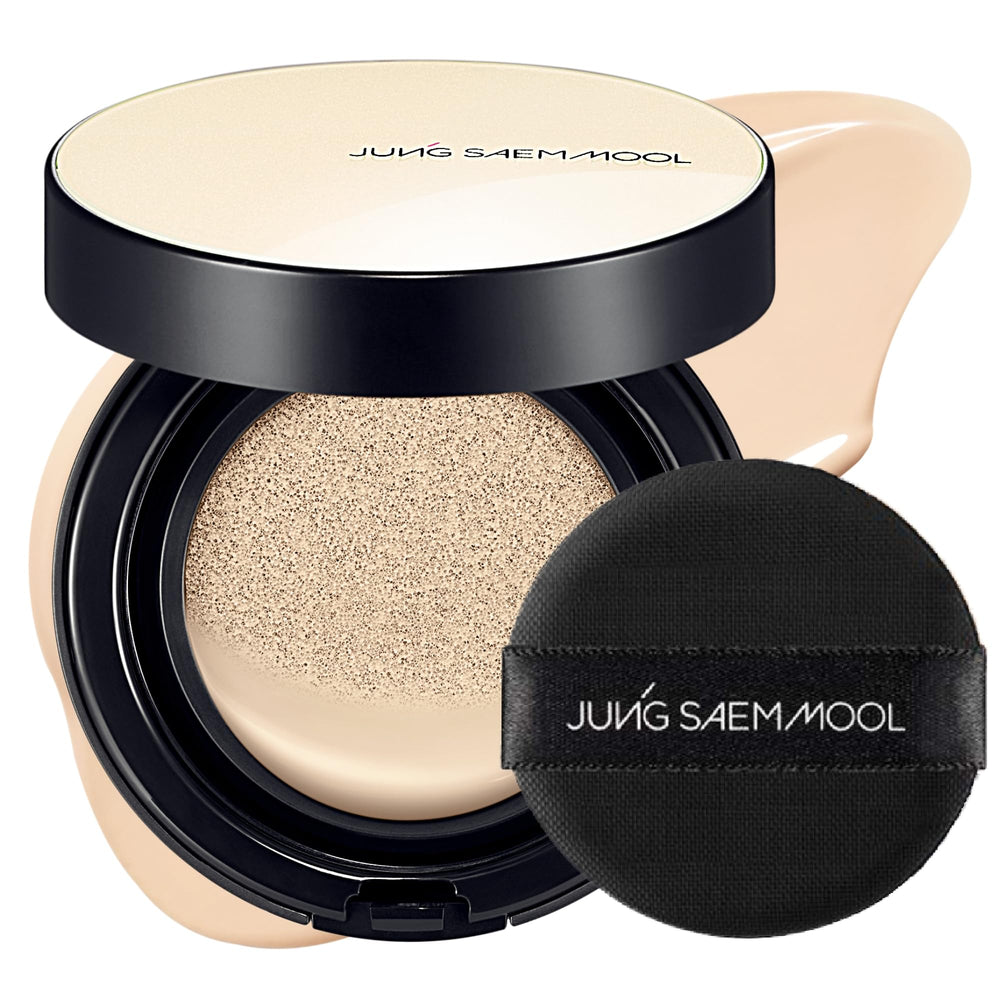 JUNG SAEM MOOL SPF Essential Skin Nuder Cushion compact for quick, on-the-go touch-ups.