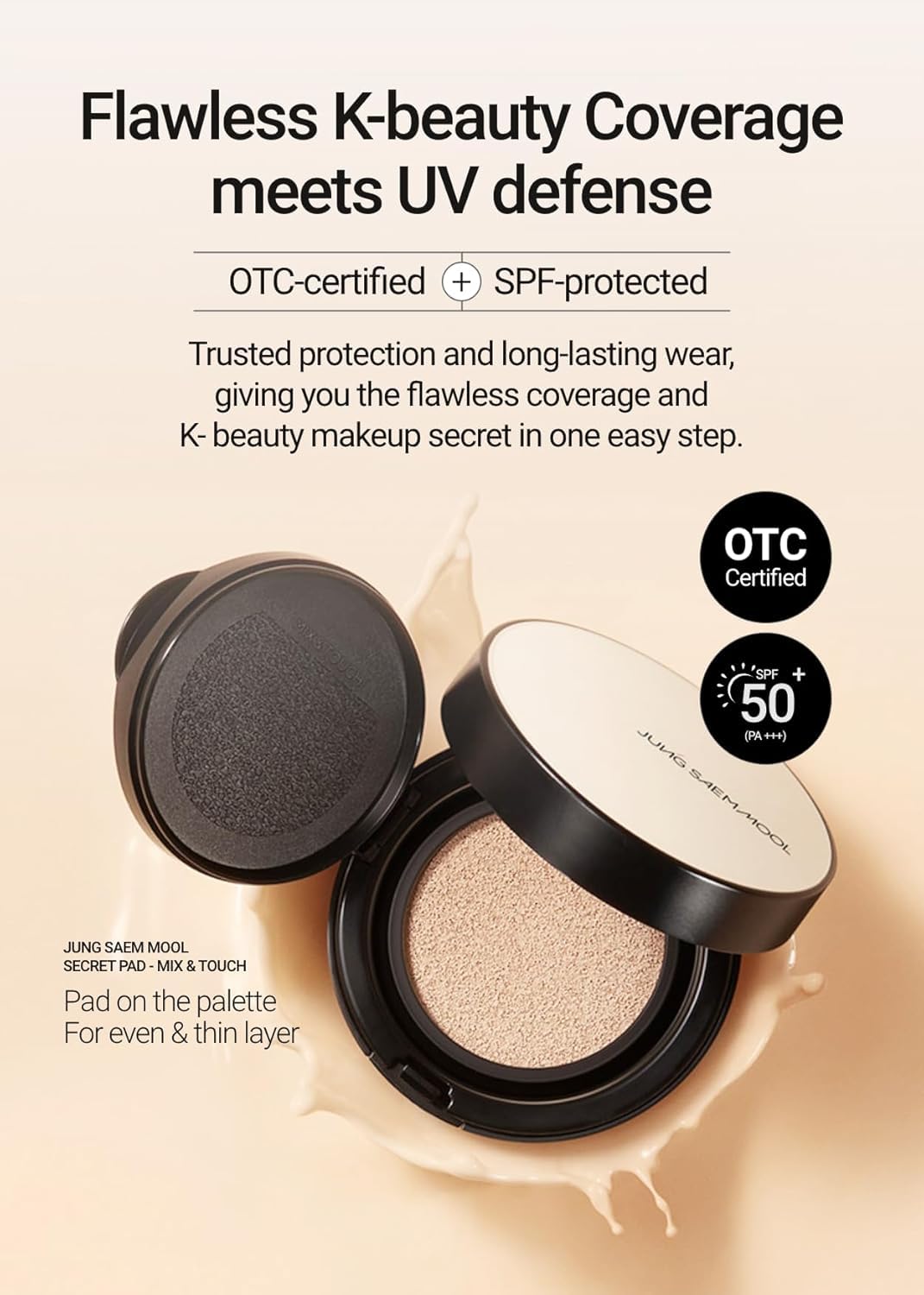 Jung Saem Mool SPF cushion refill not included image suggests planning for ongoing routines