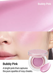 Jung Saem Mool Artist Cushion Blush Bubbly Pink cushion texture swatch.