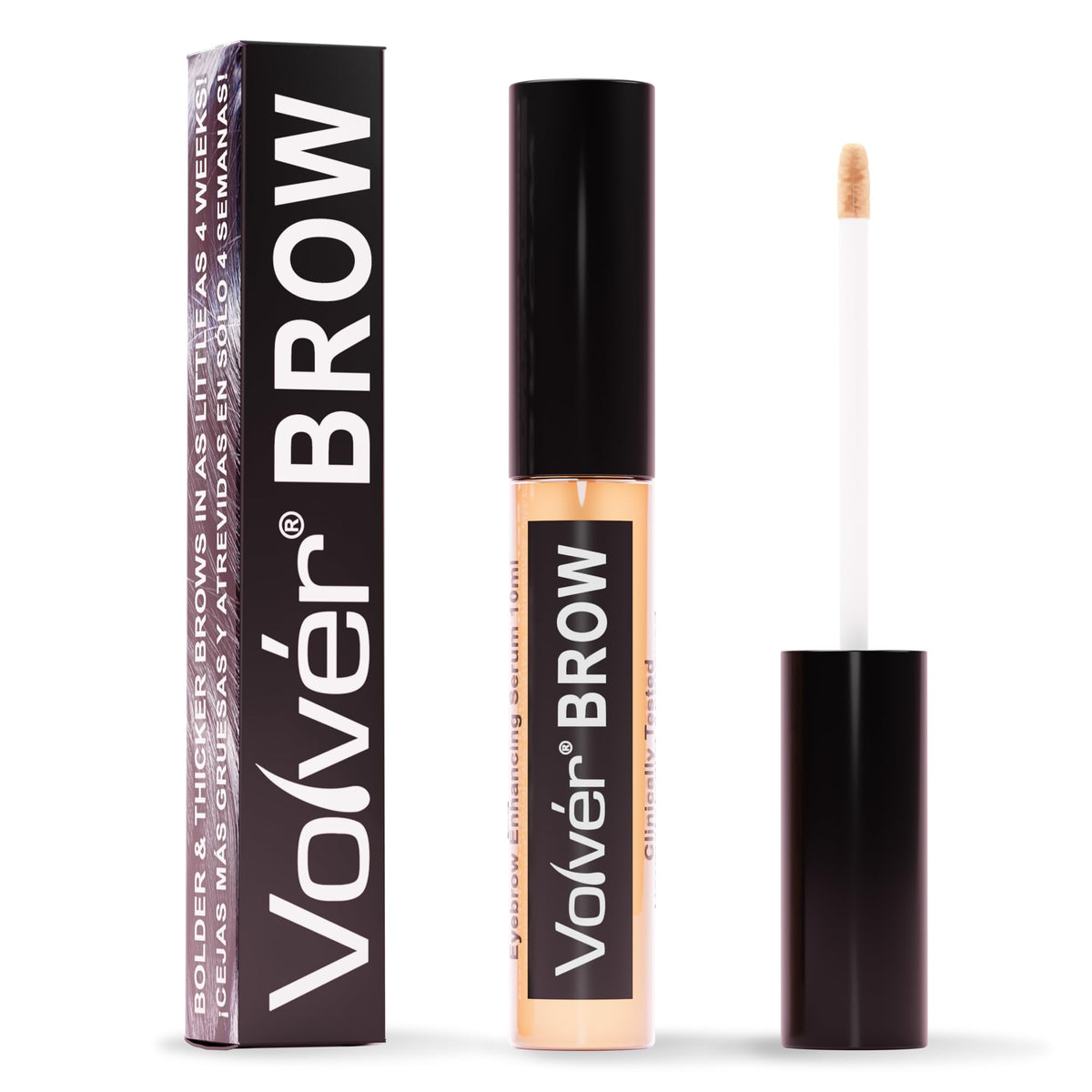 JuniorLabs Volver Brow Serum bottle closeup for premium brow care